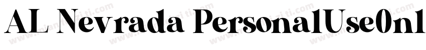 AL Nevrada PersonalUse0nly字体转换